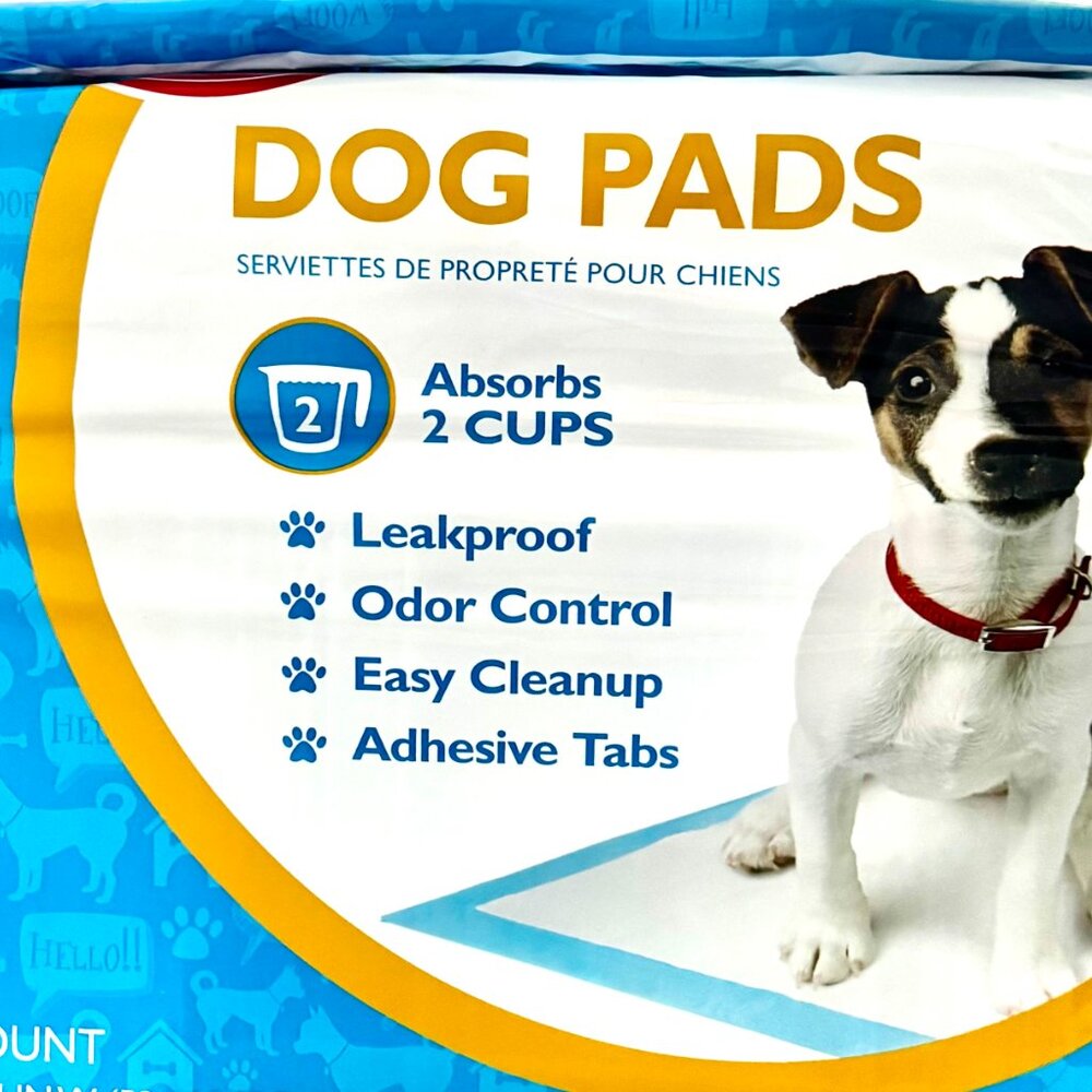 SOLD 56 ct Puppy Pee Pads 23"x23" Leak-Proof Quick-Dry Design Pads Adhesive Tabs